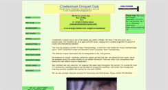 Desktop Screenshot of cheltenhamcroquet.org