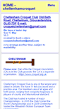 Mobile Screenshot of cheltenhamcroquet.org